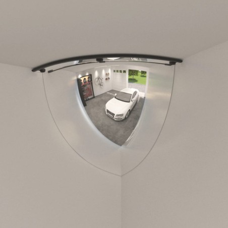 vidaXL Espejos de tráfico 2 uds cuarto combado acrílico Ø80 cm