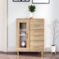 vidaXL Aparador de madera de ingeniería roble Sonoma 69,5x34x90 cm vidaXL Aparador de madera de ingeniería roble Sonoma 69,5x34x90 cm