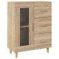 vidaXL Aparador de madera de ingeniería roble Sonoma 69,5x34x90 cm vidaXL Aparador de madera de ingeniería roble Sonoma 69,5x34x90 cm
