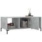 vidaXL Mesa de centro madera contrachapada gris hormigón 102x50x40 cm vidaXL Mesa de centro madera contrachapada gris hormigón 102x50x40 cm