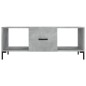 vidaXL Mesa de centro madera contrachapada gris hormigón 102x50x40 cm vidaXL Mesa de centro madera contrachapada gris hormigón 102x50x40 cm