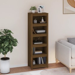 vidaXL Estantería madera maciza de pino marrón miel 50x35x154 cm