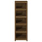 vidaXL Estantería madera maciza de pino marrón miel 50x35x154 cm vidaXL Estantería madera maciza de pino marrón miel 50x35x154 cm