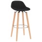 vidaXL Taburetes de cocina 2 unidades tela negro vidaXL Taburetes de cocina 2 unidades tela negro