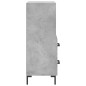 vidaXL Aparador de madera contrachapada gris hormigón 34,5x34x90 cm