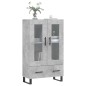 vidaXL Aparador alto madera de ingeniería gris hormigón 69,5x31x115 cm vidaXL Aparador alto madera de ingeniería gris hormigón 69,5x31x115 cm