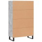 vidaXL Aparador alto madera de ingeniería gris hormigón 69,5x31x115 cm vidaXL Aparador alto madera de ingeniería gris hormigón 69,5x31x115 cm