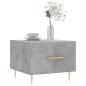 vidaXL Mesa de centro 2 uds madera ingeniería gris hormigón 50x50x40cm