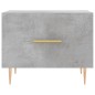 vidaXL Mesa de centro 2 uds madera ingeniería gris hormigón 50x50x40cm