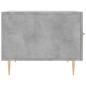 vidaXL Mesa de centro 2 uds madera ingeniería gris hormigón 50x50x40cm