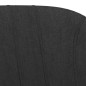 vidaXL Taburetes de cocina 2 unidades tela negro vidaXL Taburetes de cocina 2 unidades tela negro
