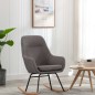 vidaXL Silla mecedora de tela gris claro vidaXL Silla mecedora de tela gris claro