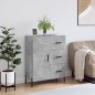 vidaXL Aparador de madera de ingeniería gris hormigón 69,5x34x90 cm vidaXL Aparador de madera de ingeniería gris hormigón 69,5x34x90 cm