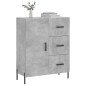 vidaXL Aparador de madera de ingeniería gris hormigón 69,5x34x90 cm vidaXL Aparador de madera de ingeniería gris hormigón 69,5x34x90 cm