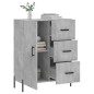 vidaXL Aparador de madera de ingeniería gris hormigón 69,5x34x90 cm vidaXL Aparador de madera de ingeniería gris hormigón 69,5x34x90 cm