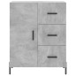 vidaXL Aparador de madera de ingeniería gris hormigón 69,5x34x90 cm vidaXL Aparador de madera de ingeniería gris hormigón 69,5x34x90 cm