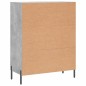 vidaXL Aparador de madera de ingeniería gris hormigón 69,5x34x90 cm vidaXL Aparador de madera de ingeniería gris hormigón 69,5x34x90 cm