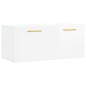 vidaXL Armario de pared madera ingeniería blanco brillo 80x36,5x35 cm vidaXL Armario de pared madera ingeniería blanco brillo 80x36,5x35 cm