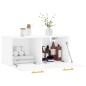 vidaXL Armario de pared madera ingeniería blanco brillo 80x36,5x35 cm vidaXL Armario de pared madera ingeniería blanco brillo 80x36,5x35 cm