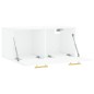vidaXL Armario de pared madera ingeniería blanco brillo 80x36,5x35 cm vidaXL Armario de pared madera ingeniería blanco brillo 80x36,5x35 cm