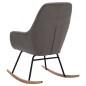 vidaXL Silla mecedora de tela gris claro vidaXL Silla mecedora de tela gris claro