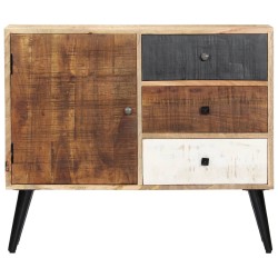 vidaXL Aparador de madera maciza de mango 88x30x73 cm