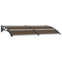 vidaXL Marquesina de puerta PC negro 200x100 cm