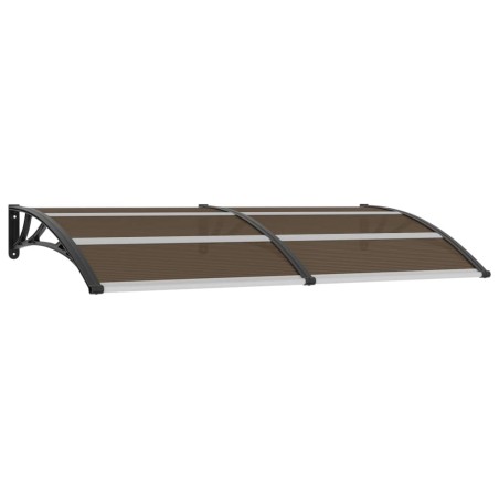 vidaXL Marquesina de puerta PC negro 200x100 cm