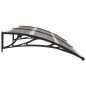 vidaXL Marquesina de puerta PC negro 200x100 cm