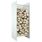 vidaXL Leñero de vidrio templado blanco 40x35x100 cm vidaXL Leñero de vidrio templado blanco 40x35x100 cm