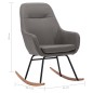 vidaXL Silla mecedora de tela gris claro vidaXL Silla mecedora de tela gris claro