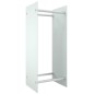 vidaXL Leñero de vidrio templado blanco 40x35x100 cm vidaXL Leñero de vidrio templado blanco 40x35x100 cm