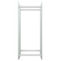 vidaXL Leñero de vidrio templado blanco 40x35x100 cm vidaXL Leñero de vidrio templado blanco 40x35x100 cm
