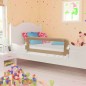 vidaXL Barandilla de seguridad cama de niño poliéster taupe 102x42 cm vidaXL Barandilla de seguridad cama de niño poliéster taupe 102x42 cm