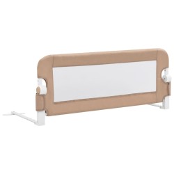 vidaXL Barandilla de seguridad cama de niño poliéster taupe 102x42 cm