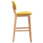 vidaXL Taburetes de cocina 2 unidades tela amarillo mostaza vidaXL Taburetes de cocina 2 unidades tela amarillo mostaza