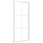 vidaXL Puerta interior vidrio EGS y aluminio blanco 93x201,5 cm vidaXL Puerta interior vidrio EGS y aluminio blanco 93x201,5 cm