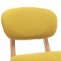 vidaXL Taburetes de cocina 2 unidades tela amarillo mostaza vidaXL Taburetes de cocina 2 unidades tela amarillo mostaza