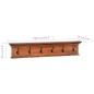 vidaXL Perchero de pared de madera maciza de teca 100x10x20 cm vidaXL Perchero de pared de madera maciza de teca 100x10x20 cm