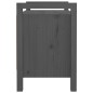 vidaXL Banco de recibidor madera maciza de pino gris 80x40x60 cm vidaXL Banco de recibidor madera maciza de pino gris 80x40x60 cm