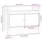 vidaXL Banco de recibidor madera maciza de pino gris 80x40x60 cm vidaXL Banco de recibidor madera maciza de pino gris 80x40x60 cm