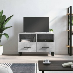 vidaXL Mueble para TV madera contrachapada gris hormigón 80x36x50 cm