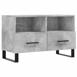 vidaXL Mueble para TV madera contrachapada gris hormigón 80x36x50 cm