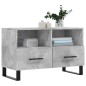 vidaXL Mueble para TV madera contrachapada gris hormigón 80x36x50 cm