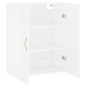 vidaXL Armario de pared blanco brillante 69,5x34x90 cm