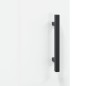 vidaXL Aparador de madera contrachapada blanco brillante 69,5x34x90 cm