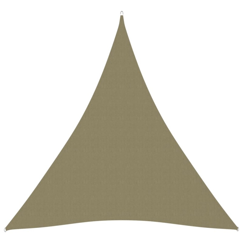 vidaXL Toldo de vela triangular tela Oxford beige 4x5x5 m vidaXL Toldo de vela triangular tela Oxford beige 4x5x5 m