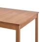 vidaXL Conjunto de comedor 7 piezas madera de pino marrón miel