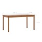 vidaXL Conjunto de comedor 7 piezas madera de pino marrón miel