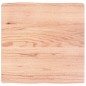 vidaXL Tablero mesa madera tratada borde natural marrón 60x60x(2-6) cm vidaXL Tablero mesa madera tratada borde natural marrón 60x60x(2-6) cm